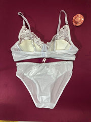 Copy of Laleli Net Bra Panty Set 2020 Beige BRIDAL BRA PANTY SETS - NON PADDED NON WIRED BRA PANTY SET