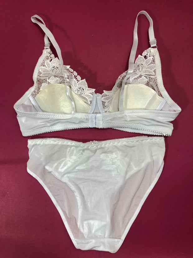 Copy of Laleli Net Bra Panty Set 2020 Beige BRIDAL BRA PANTY SETS - NON PADDED NON WIRED BRA PANTY SET