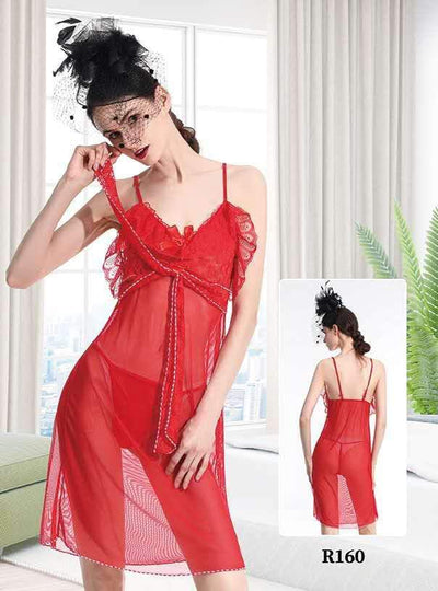 Celosia Short Romantic  Nighty For Women - R160