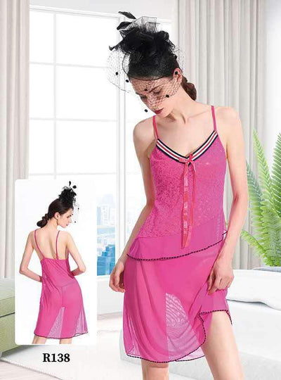 Trendy Feb Short Romantic  Nighty For Women - R138