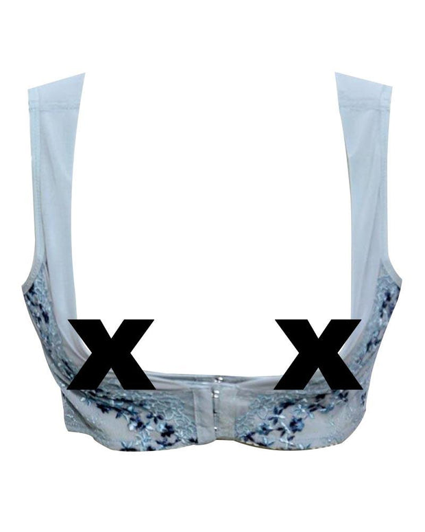 Front Open Pushup Figured Firozi T966H1 Embroidered For Women