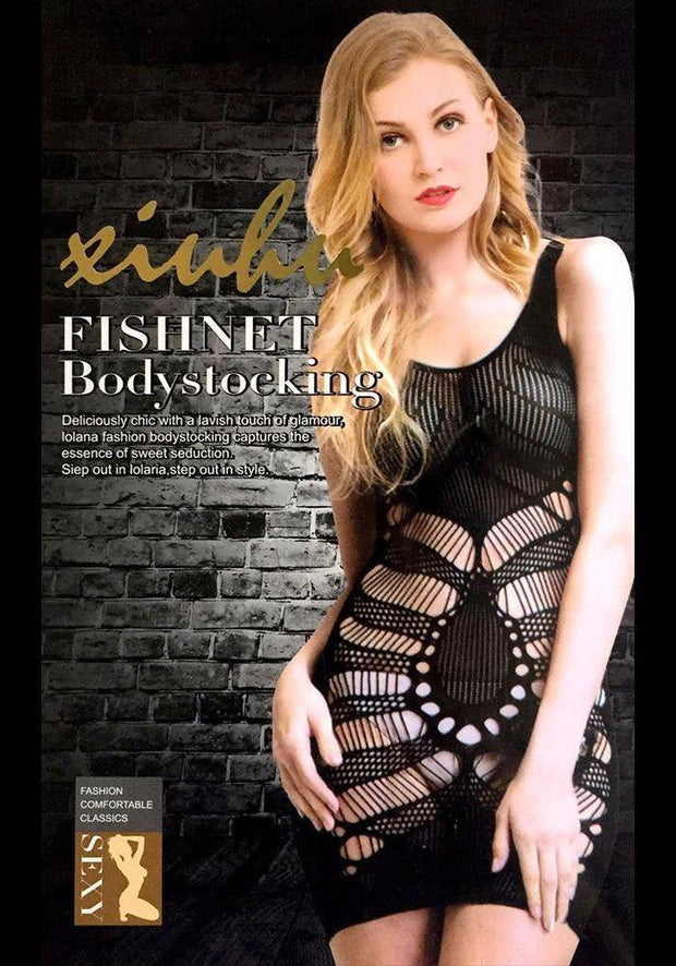 Body Stocking Fishnet Dress - Ladies Sexy Net Dresses - SN104 - Body Stocking - diKHAWA Online Shopping in Pakistan