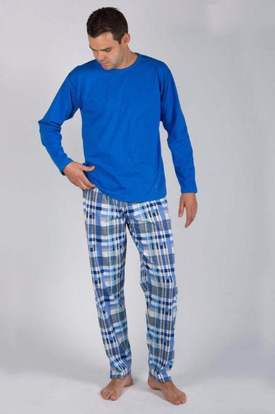 Dilios Branded T-Shirt & Trouser For Men's-Blue Combo Pack - Mens Nightdress - diKHAWA Online Shopping in Pakistan