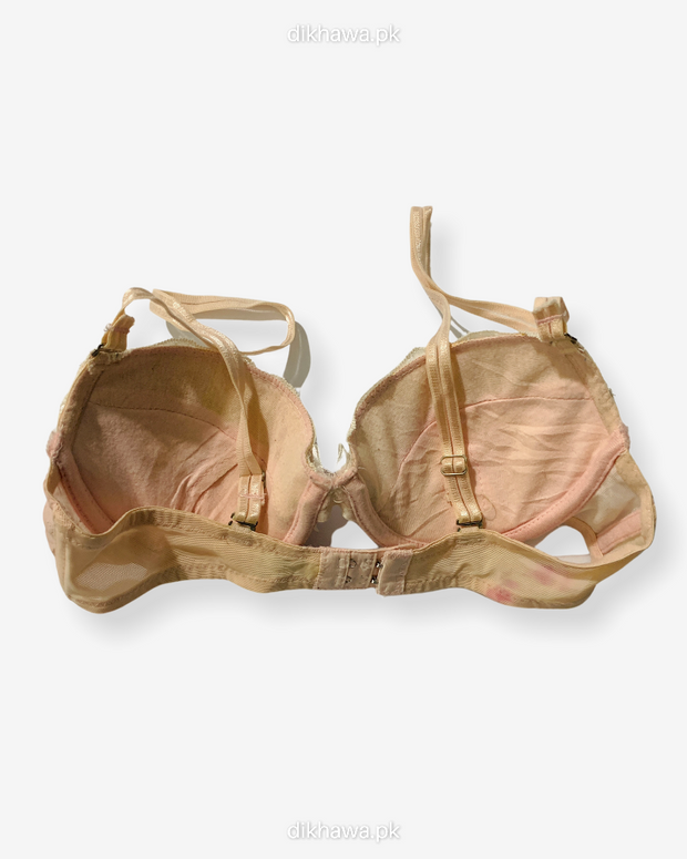 Imported Stocklot Branded  Net Pushup Bra - Underwired Padded Bra - Pack of 2