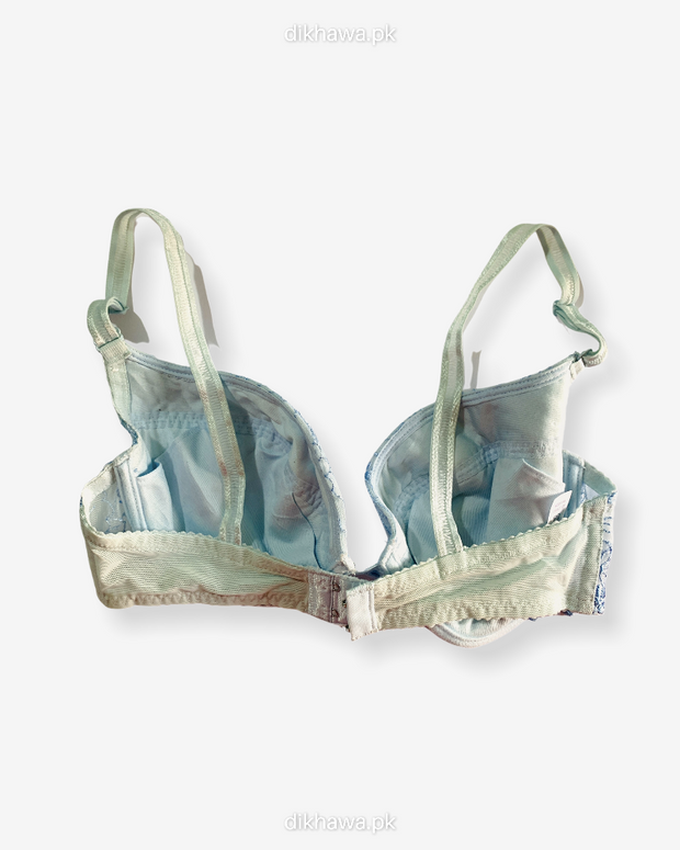 Imported Stocklot Branded  Net Pushup Bra - Underwired Padded Bra - Pack of 2