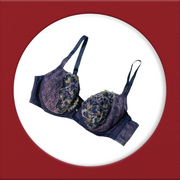 Imported Stocklot Branded  Net Pushup Bra - Underwired Padded Bra - Pack of 2