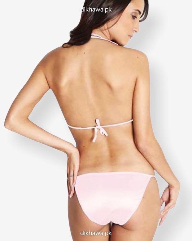 Sexy Bikini - Silk Padded Bikini & Swimwear - Baby Pink