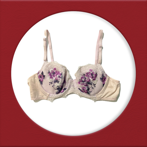 Imported Stocklot Branded  Net Pushup Bra - Underwired Padded Bra - Pack of 2