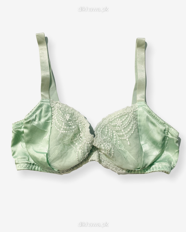 Imported Stocklot Branded  Net Pushup Bra - Underwired Padded Bra - Pack of 2