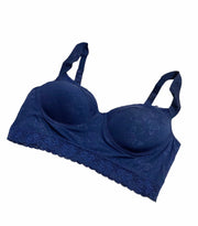 Imported Stocklot Branded Pushup Bra - Padded Bra - Blue