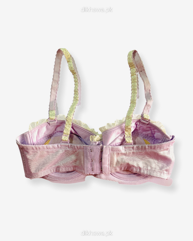 Imported Stocklot Branded  Net Pushup Bra - Underwired Padded Bra - Pack of 2