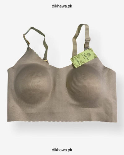 Self Design Cotton Single Padded Bra -SKin- 2021