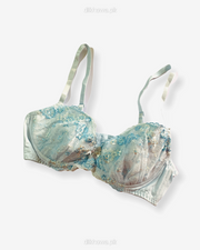 Imported Stocklot Branded  Net Pushup Bra - Underwired Padded Bra - Pack of 2