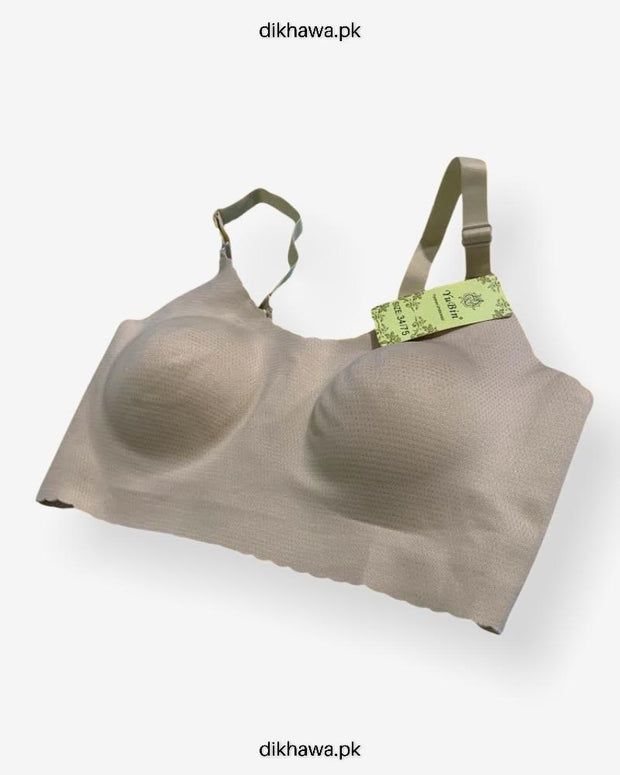 Self Design Cotton Single Padded Bra -SKin- 2021