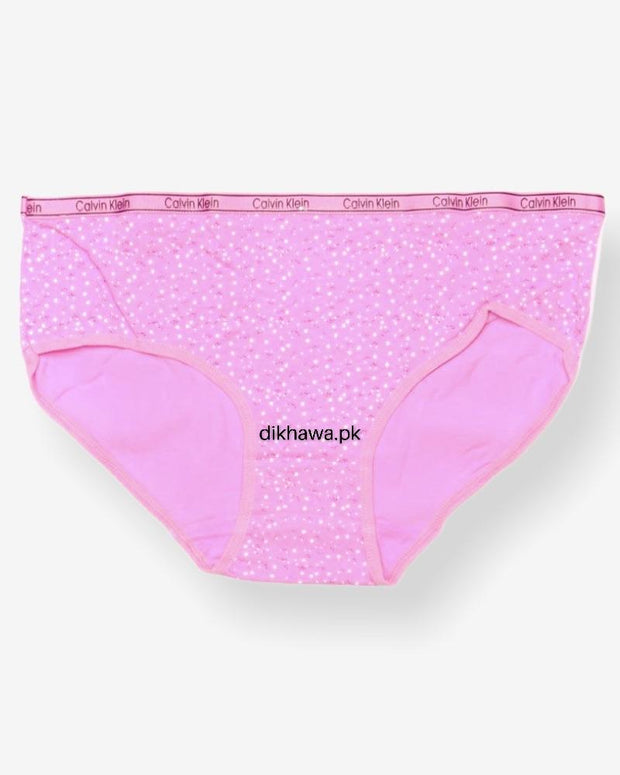 Pack Of 2 CK Dotted Panties - Soft Cotton Stretchable Jersey Panty