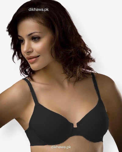 Branded Bra, Black Bra, Non Padded - Underwired Bra - By Kelitha (Italian Brand)