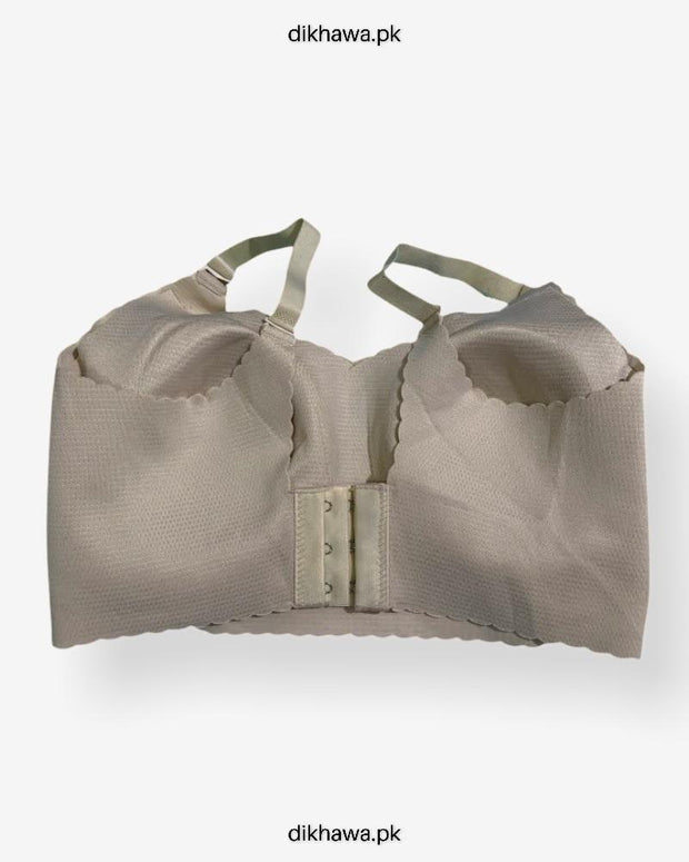 Self Design Cotton Single Padded Bra -SKin- 2021