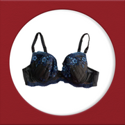 Imported Stocklot Branded  Net Pushup Bra - Underwired Padded Bra - Pack of 2