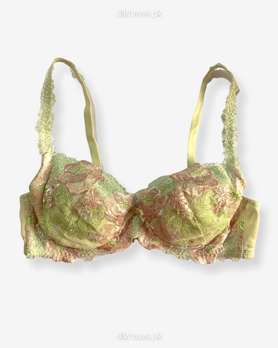 Imported Stocklot Branded  Net Pushup Bra - Underwired Padded Bra - Pack of 2