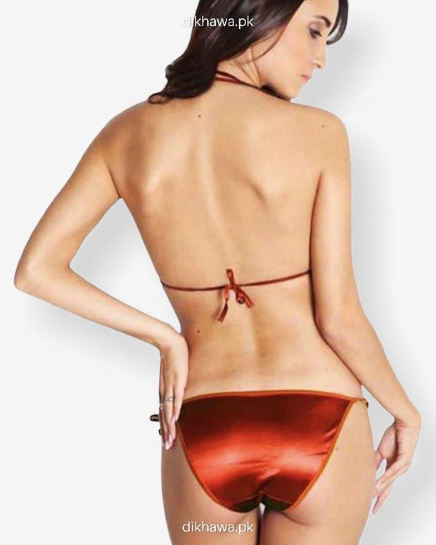 Sexy Bikini - Silk Padded Bikini & Swimwear - Red Bikini