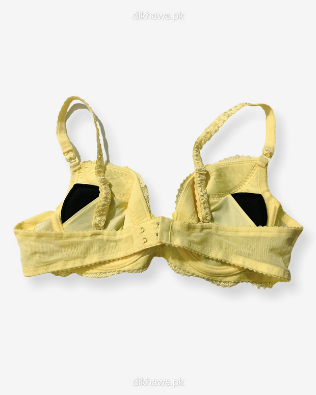 Imported Stocklot Branded  Net Pushup Bra - Underwired Padded Bra - Pack of 2